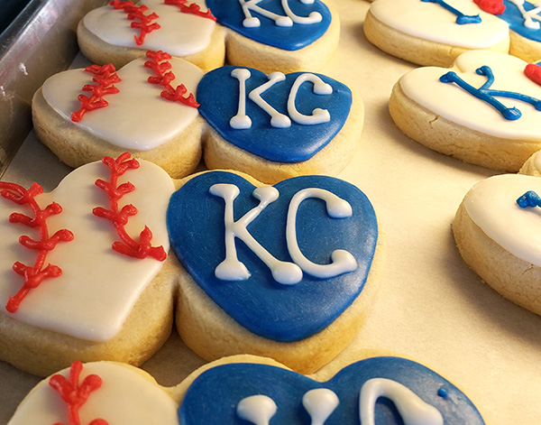 Royals sugar cookies