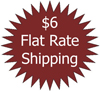 $6 flat rate shipping