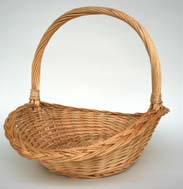 shallow flower basket